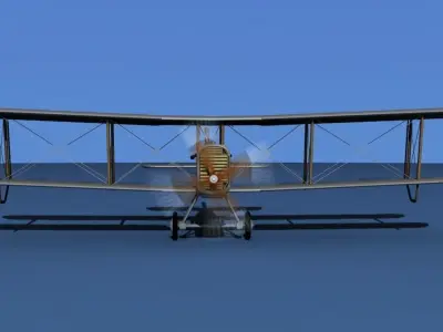 Airco DH-4 Trainer Unmarked 3D model