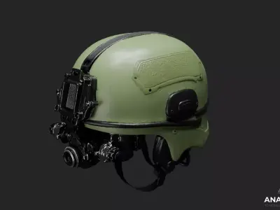 Modern Tactical Combat Helmet 3D Model Low-poly 3D model