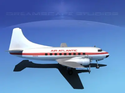 Martin 202 Air Atlantic 3D model