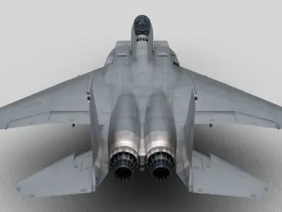 Aircraft F-15E Strike Eagle  Low-poly 3D model