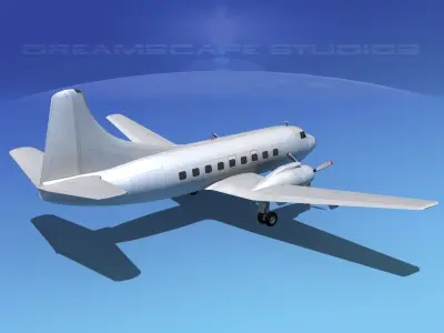 Martin 404 Bare Metal 3D model