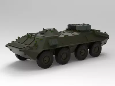 armoured carrier 3D model