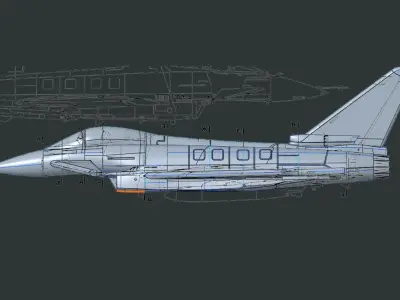 Eurofighter 2000 3D print model
