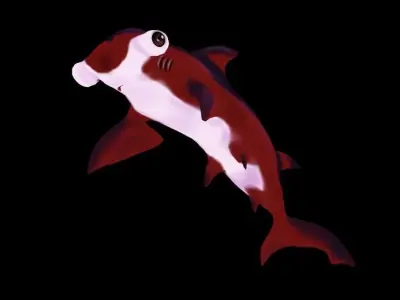 Hammerhead Shark Low-poly 3D model
