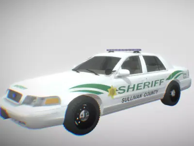 US Police Cruiser Free 3D model
