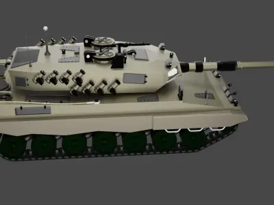 LEOPARD-2A5 TANK 3D MODEL 3D model