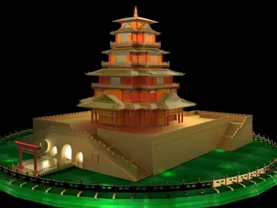 Chinese House  3D model
