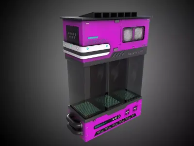 Sci-Fi Aquarium V1- 003 Low-poly 3D model