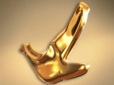 -Bird- pendant jewelry - coulomb 3D model