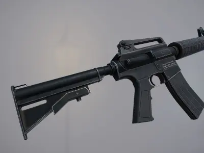 M4 Gun Low-poly 3D model