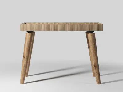 Riva Rattan Coffee Table 3D model