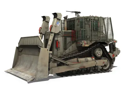 Armored D9R Bulldozer - 949634 - IDF 3D model