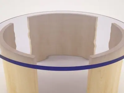 Modern Round Table 3D model