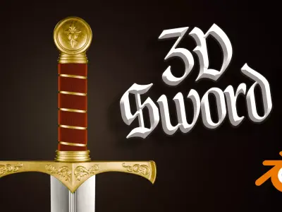 Customizable Medieval Sword - Ancient Weapon 3D model