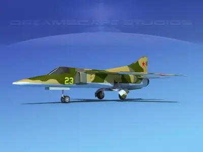 Mig-27 Flogger LP USSR Low-poly 3D model