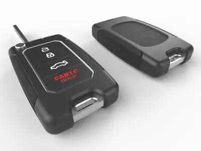 Car key Model 9 Low-poly 3D model