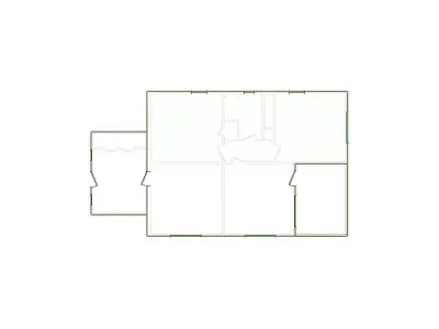 Simple Exterior Sketch by Interior - 1001-1500 SF - Xactimate 3D model