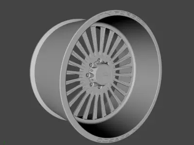 WHEEL BASED on JTX FORGED STILETTO 3D model