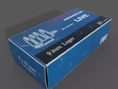 Empty ammo box 3D model
