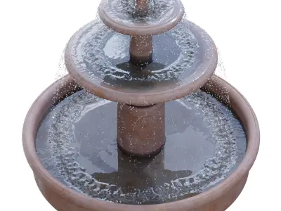 Campania - Esplanade Two Tier Fountain 3D model