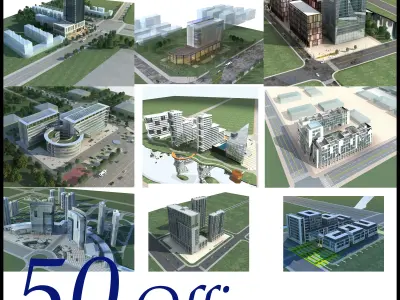 Office Building Collection 50 items Vol5 3D model