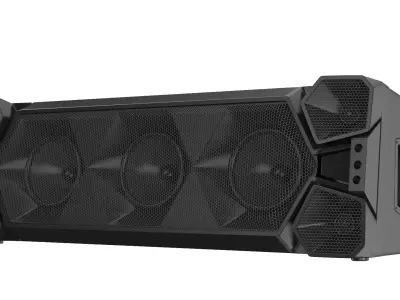 Detailed Ground Speaker System 3D model