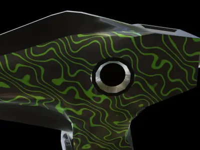 Sci-Fi Military Spaceship - Phenom G12 3D print model