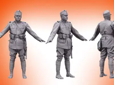 Base Scan - Austria Hungary Infantry Division 3D model