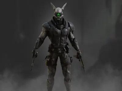 Briareos Low-poly 3D model