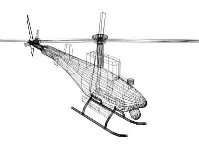 Drone - UAV Firescout 3D model