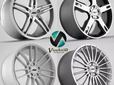 AEZ wheel rims 3D model