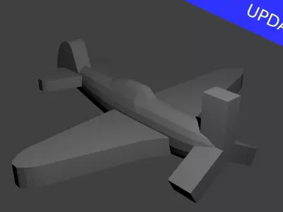 Soviet Yak-9 Fighter Aircraft Free 3D print model