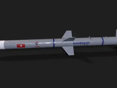 Bozdogan air to air missile Low-poly 3D model