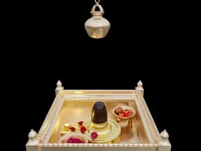 Shiva Lingam Low-poly 3D model