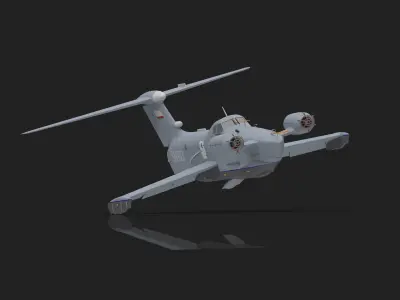 SM-903 scale-analogue Ekranoplan for the Lun program 3D print model