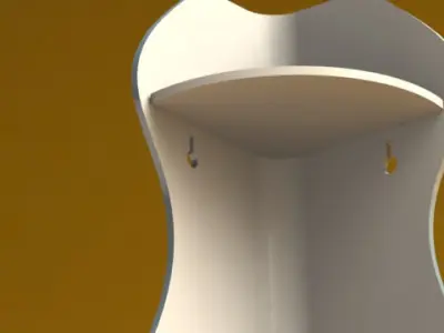 Shower shelf asm Free 3D model