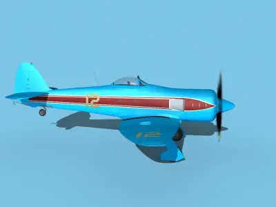 Hawker Sea Fury V21 Racer 3D model