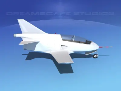 Bede BD-5J Microjet Unmarked 3D model