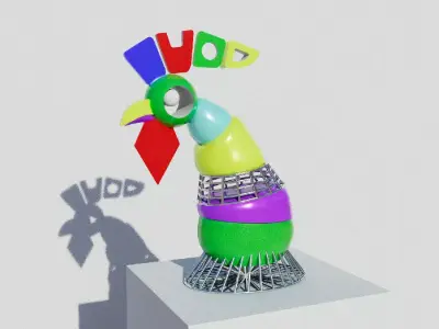 cock model Free 3D model