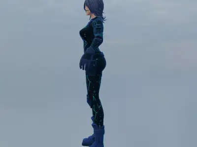 Astra Low-poly 3D model