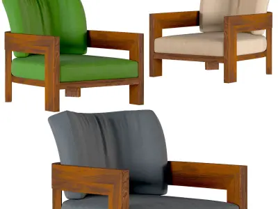 Alison Iroko Outdoor chair 3D model purchase