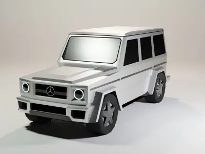 Low Poly Mercedes-Benz G Class Low-poly 3D model