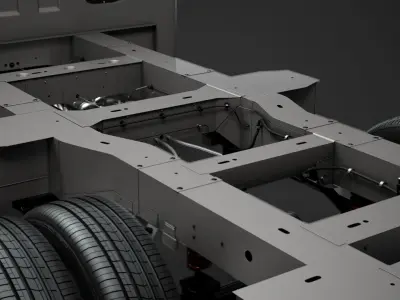 Renault Master SingleCab DW E20 Chassis 2014 3D model