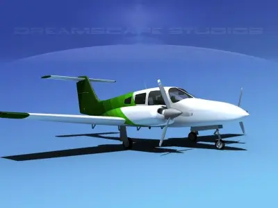Piper PA-44-180 Seminole V14 3D model