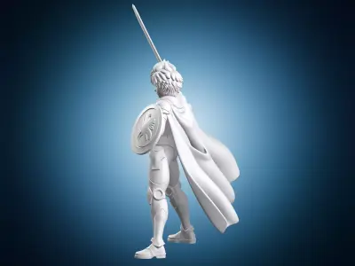Aura Blade Master Statue 3D print model