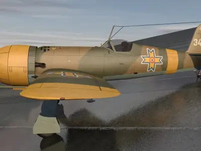 IAR-80A luftwaffe fw 3D model