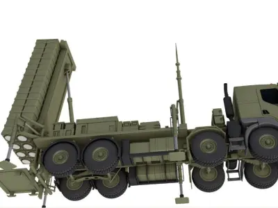 SAMP-T Air Defense Missile System  3D model
