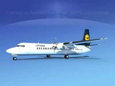 Fokker F-60 Lufthansa 3D model