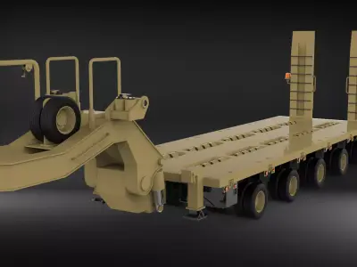 Oshkosh M1000 trailer 3D model