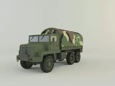 Berliet GBC 8 KT military truck 3D model